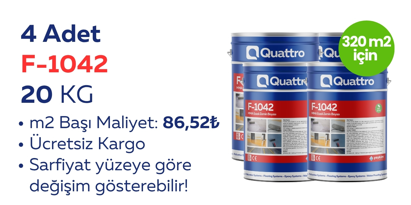 4 ADET 20 KG Zemin Boyası