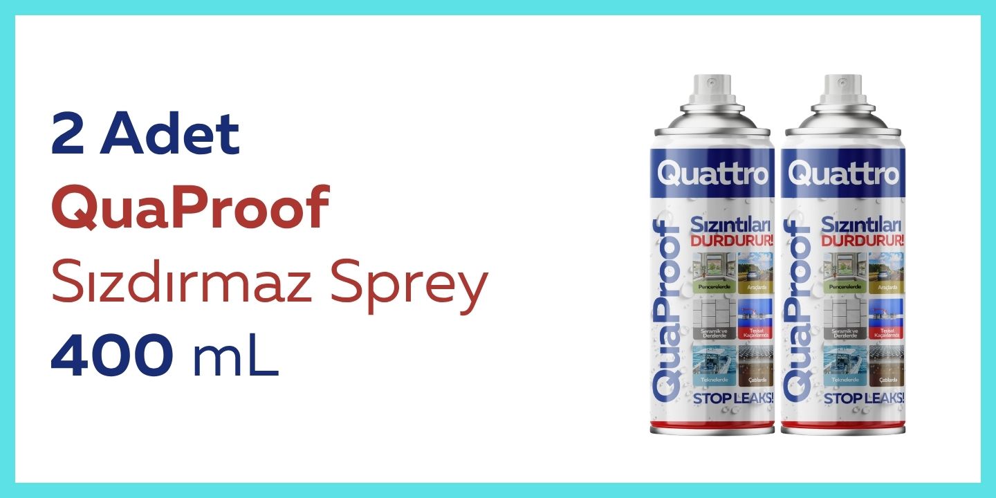 2 Adet QuaProof Sızdırmaz Sprey 400 mL