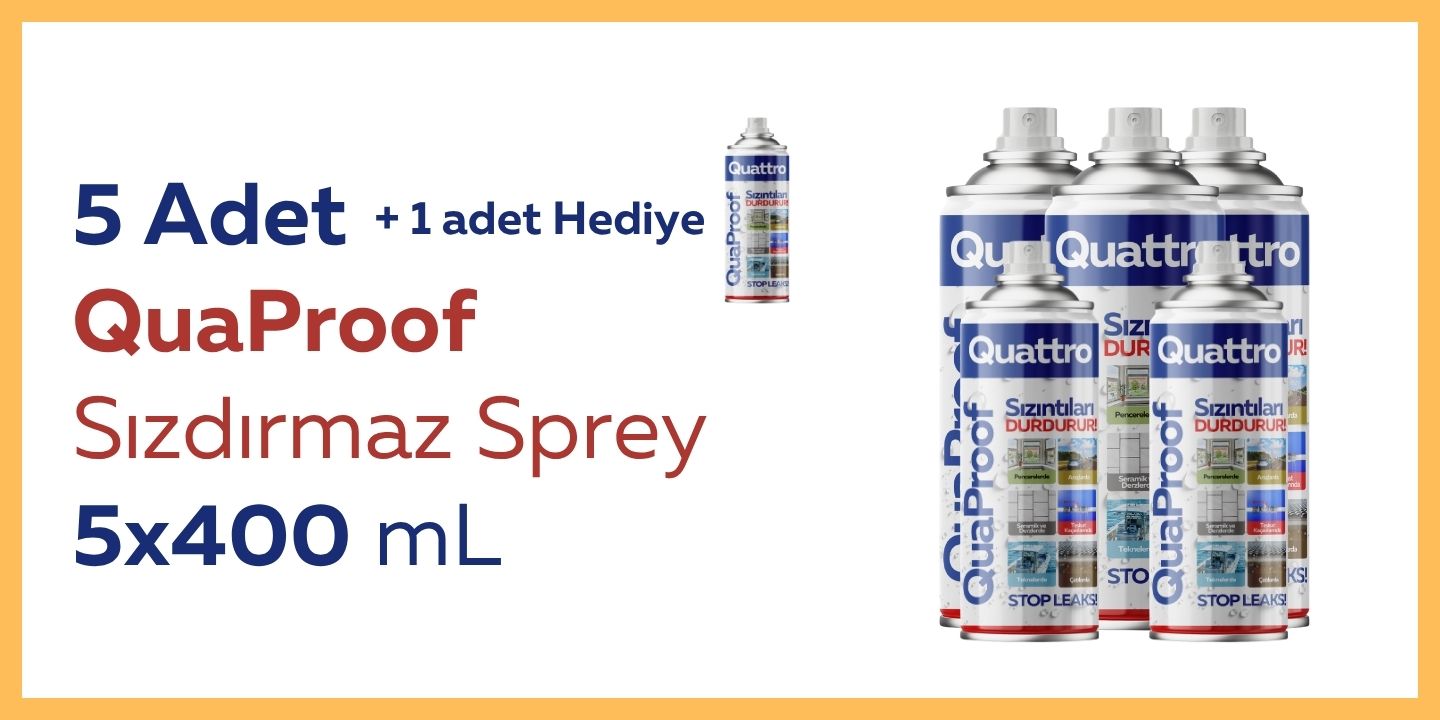 5 Adet QuaProof Sızdırmaz Sprey 400 mL