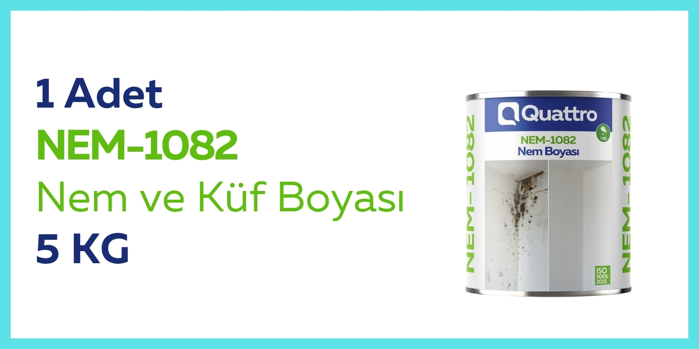 1 Adet 5 KG NEM-1082 Nem Ve Küf Boyası