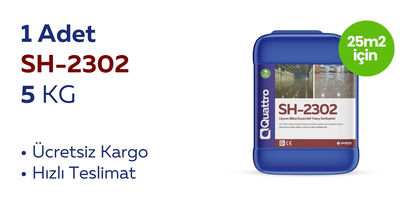 1 Adet 5 KG Quattro SH-2302 Likit Yüzey Sertleştiricisi