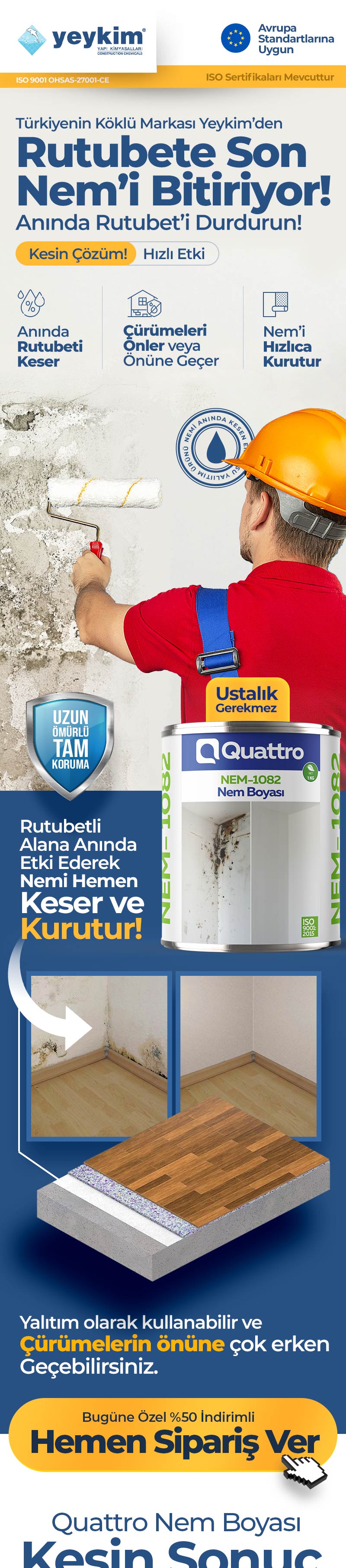 Quattro NEM-1082 Nem ve Küf Boyası