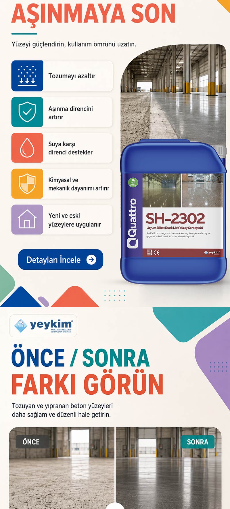 Quattro SH-2302 Likit Yüzey Sertleştiricisi