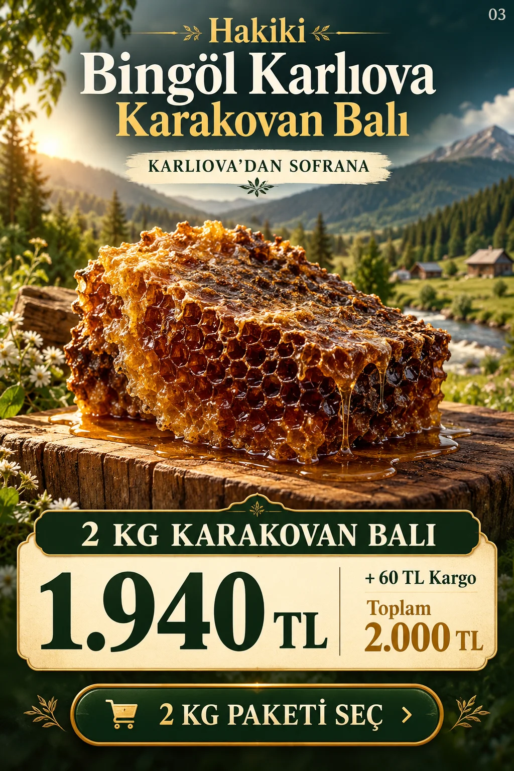 Hakiki Karakovan Balı Resmi Satış Portalı
